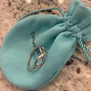 Silver infinity Tiffany & Co. ring